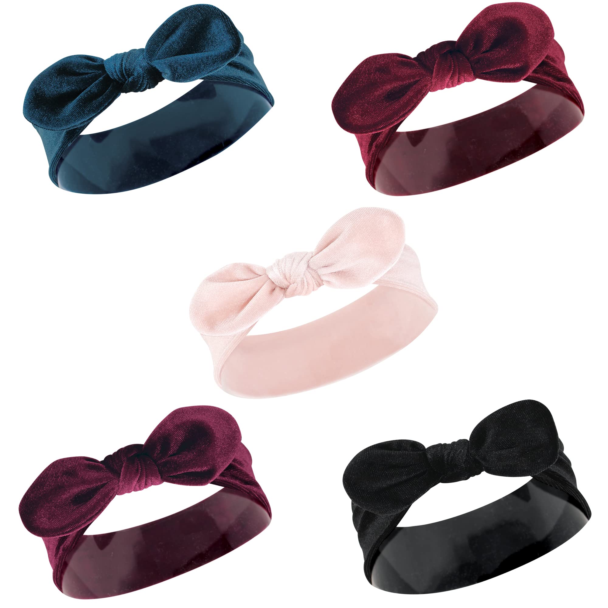 Hudson Baby Cotton and Synthetic Headbands, Size 0-24 Months