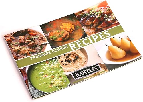 Miniatura 7 de Barton Olla a presión de 6 cuartos con libro de recetas con tapa de fácil bloqueo de acero inoxidable para conservas para cocinar instantáneamente