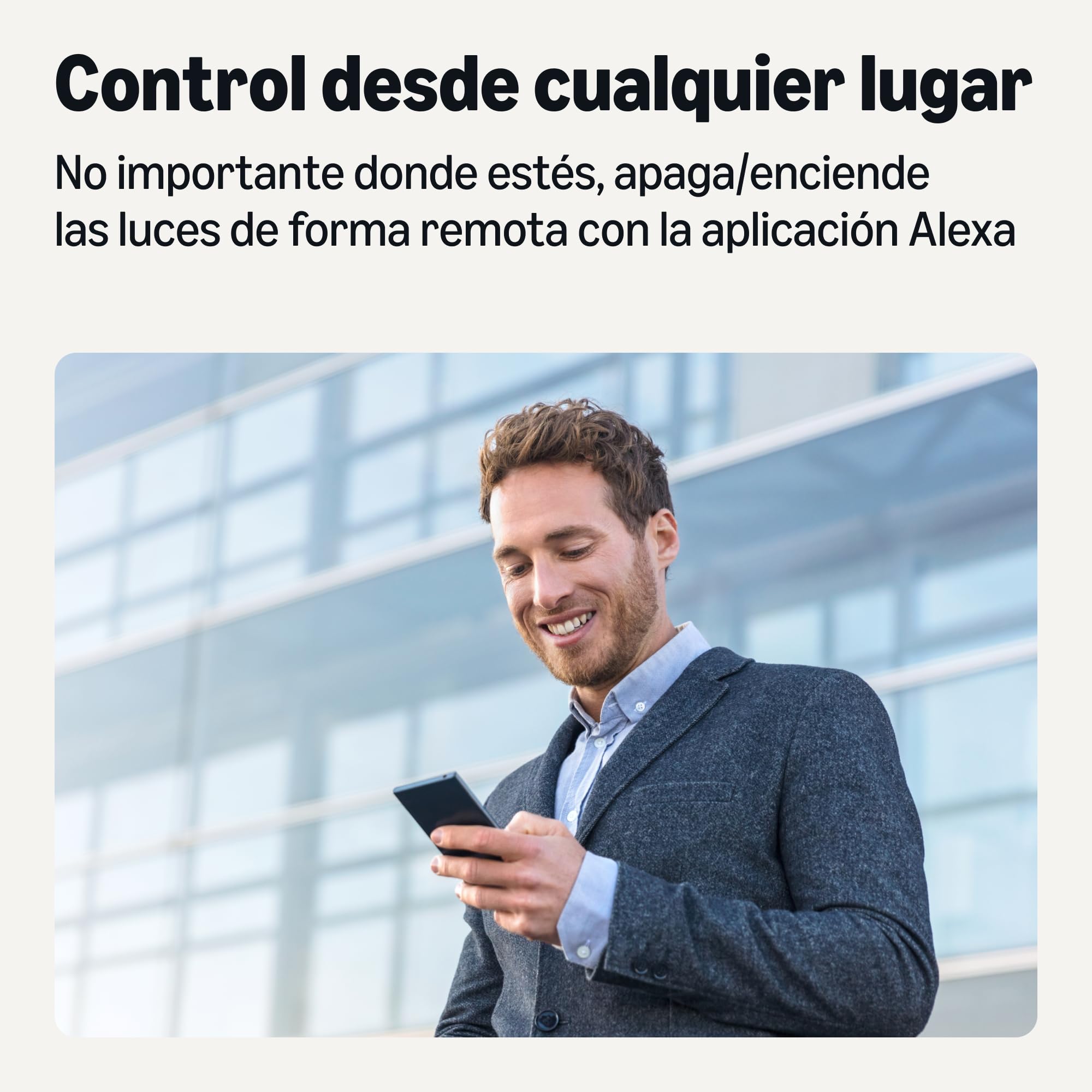 Amazon Basics Tira de luz LED inteligente de 10 m, RGBW, funciona solo con Alexa, Multicolor