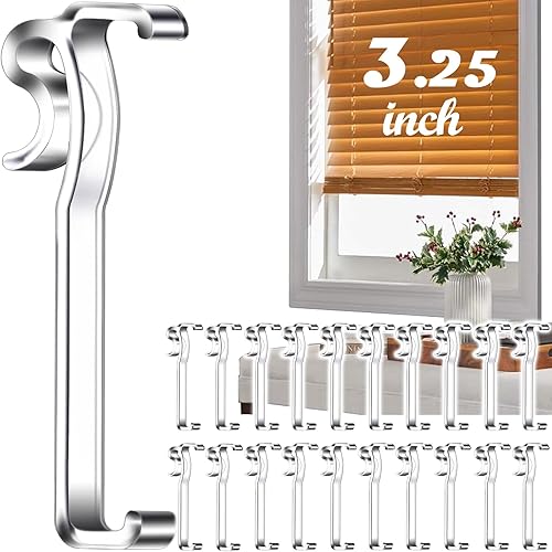 Vista 14 de Clips de cenefa de 3 pulgadas, clips de cenefa transparentes de plástico para horizontal (6 piezas)