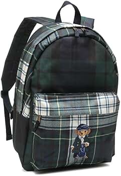 ポロラルフローレン リュック バックパック ポロベア チェック グリーン POLO RALPH LAUREN ポロ ラルフローレン Polo Ralph Lauren