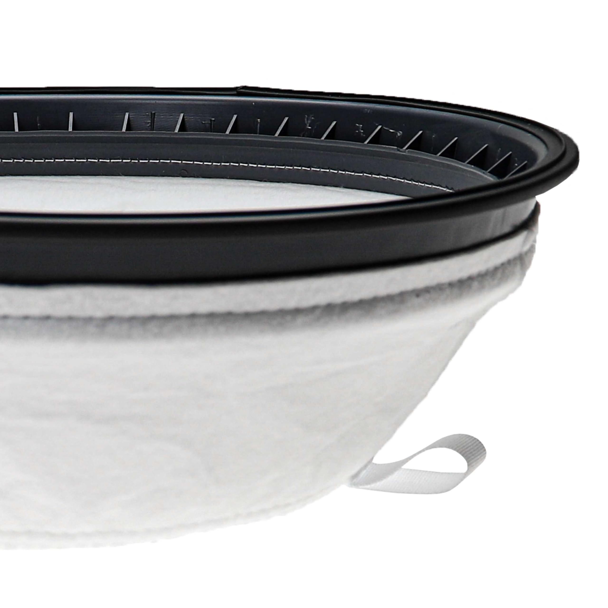 vhbw 3x Sackfilter kompatibel mit Nilfisk VP300 Eco EU, VP300 Hepa EU1 Trockensauger, Staubsauger - Ersatz-Filter Schwarz Weiß