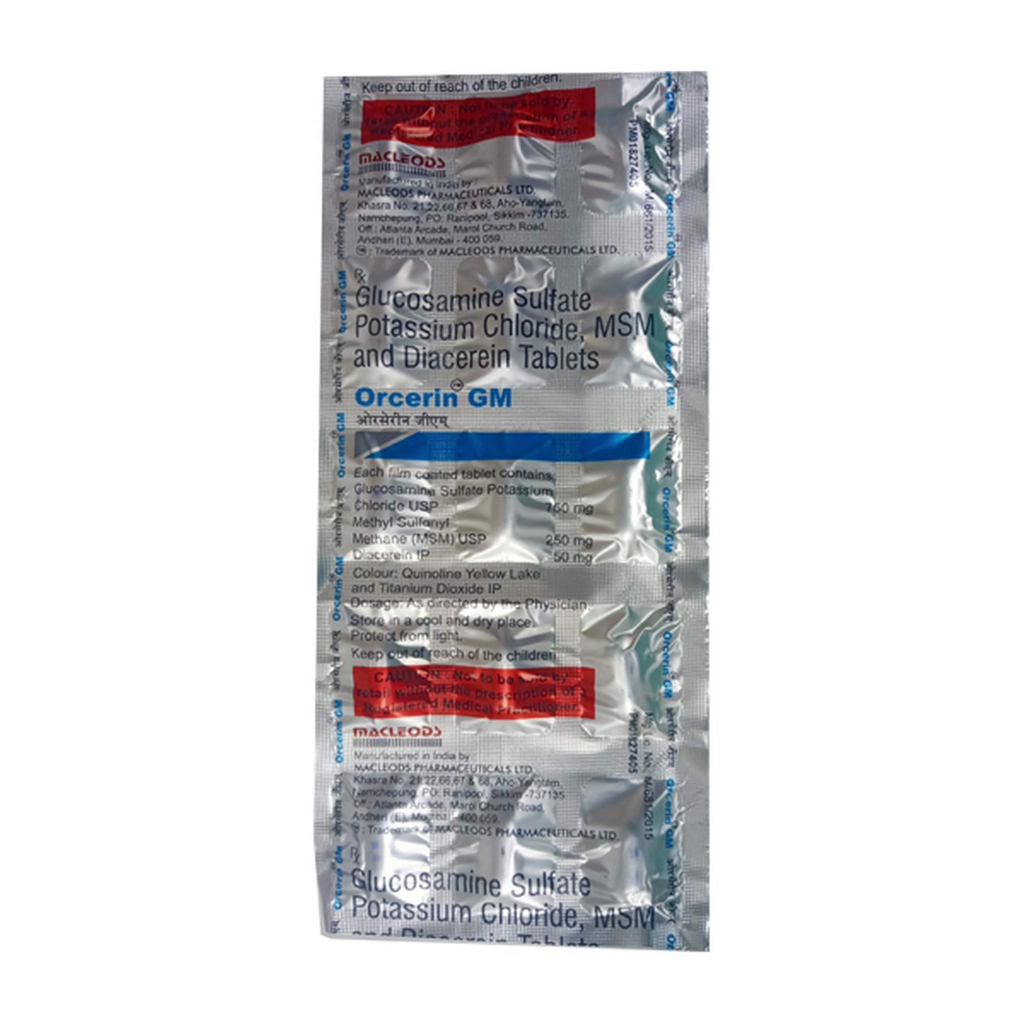 Orcerin GM - Strip of 15 Tablets