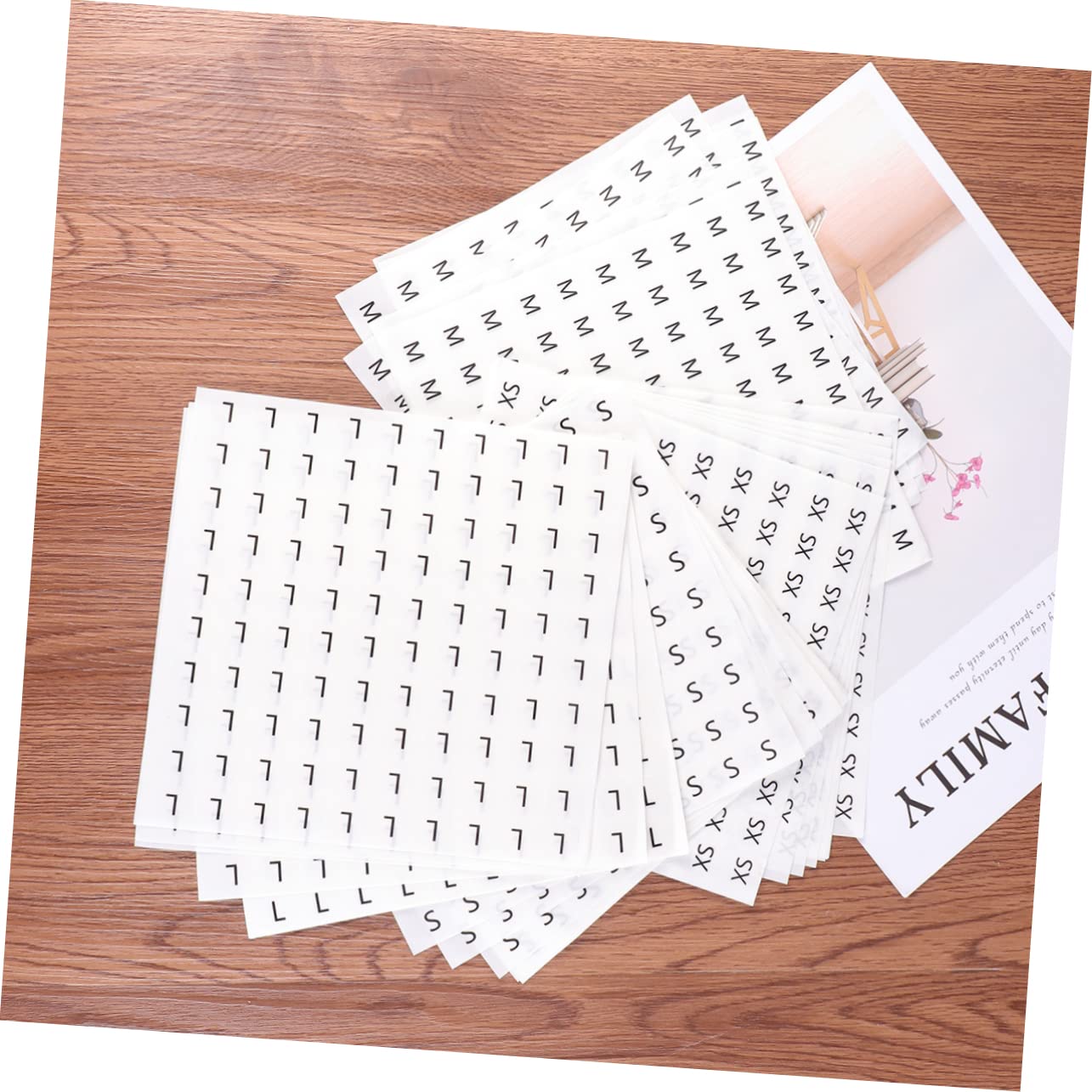 MAGICLULU 3000pezzi Etichette Per Abbigliamento Adesivi Per Xs s Per Scarpe e Facile Applicazione e Etichette Su