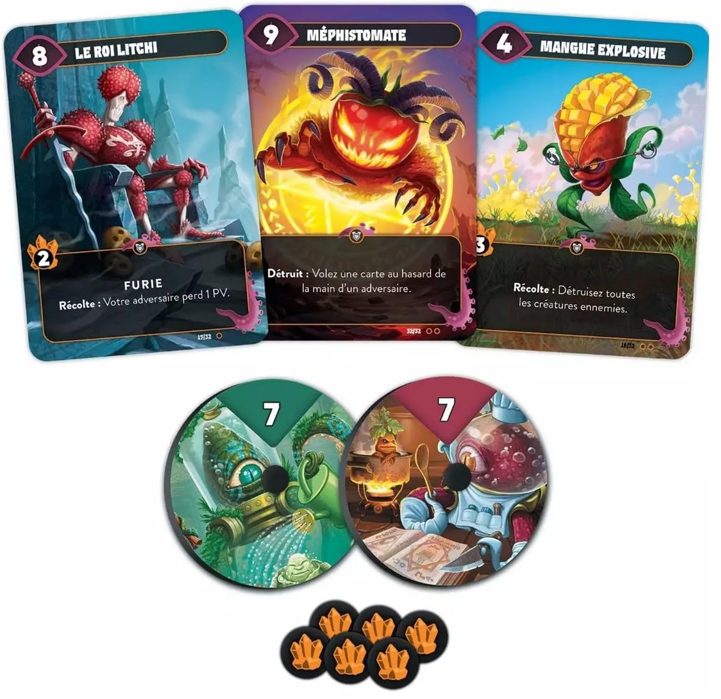 Lot Mind Bug Bataille De Fruits Galactique + Royale Version Française + 1 Decap Blumie (2 Fruits)