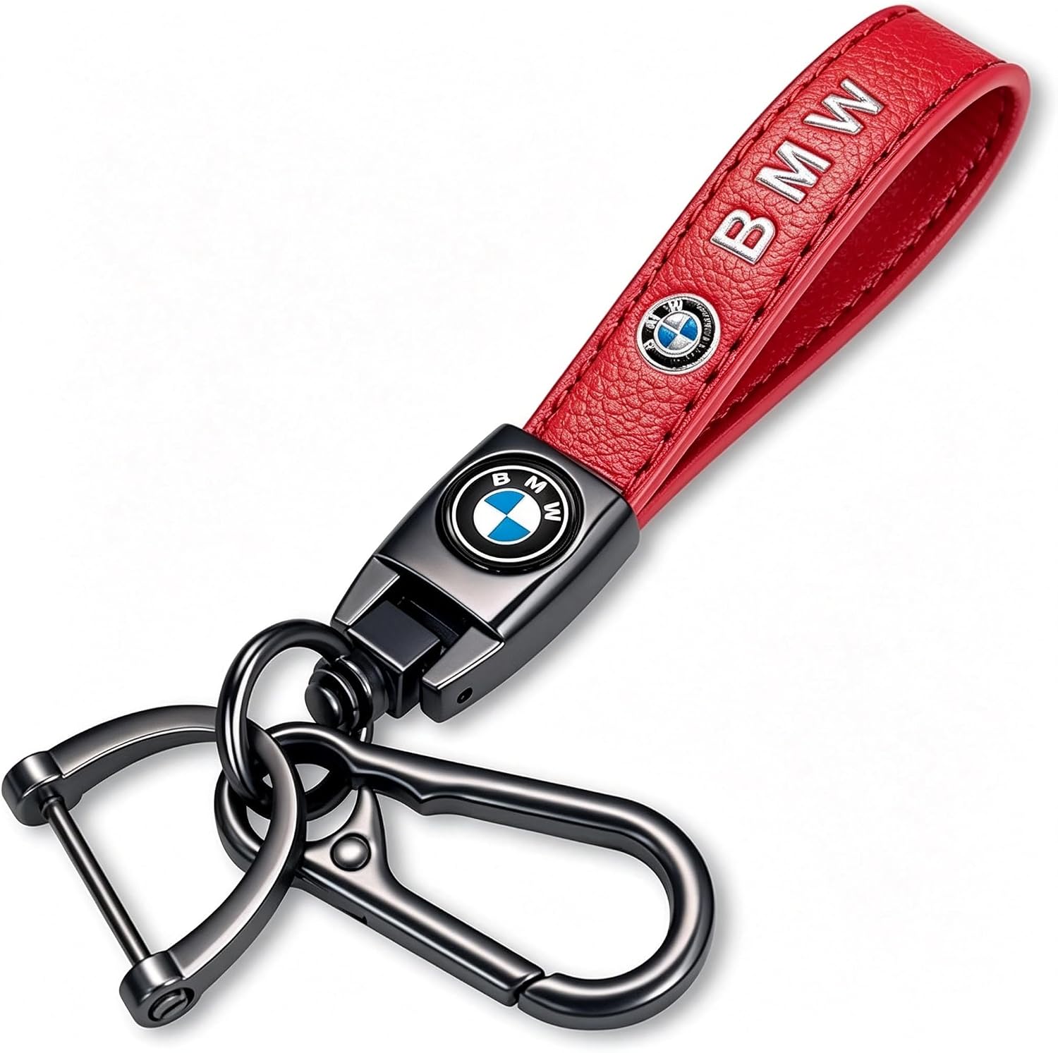 Genuine Leather Car Keychain Key Ring Accessories New