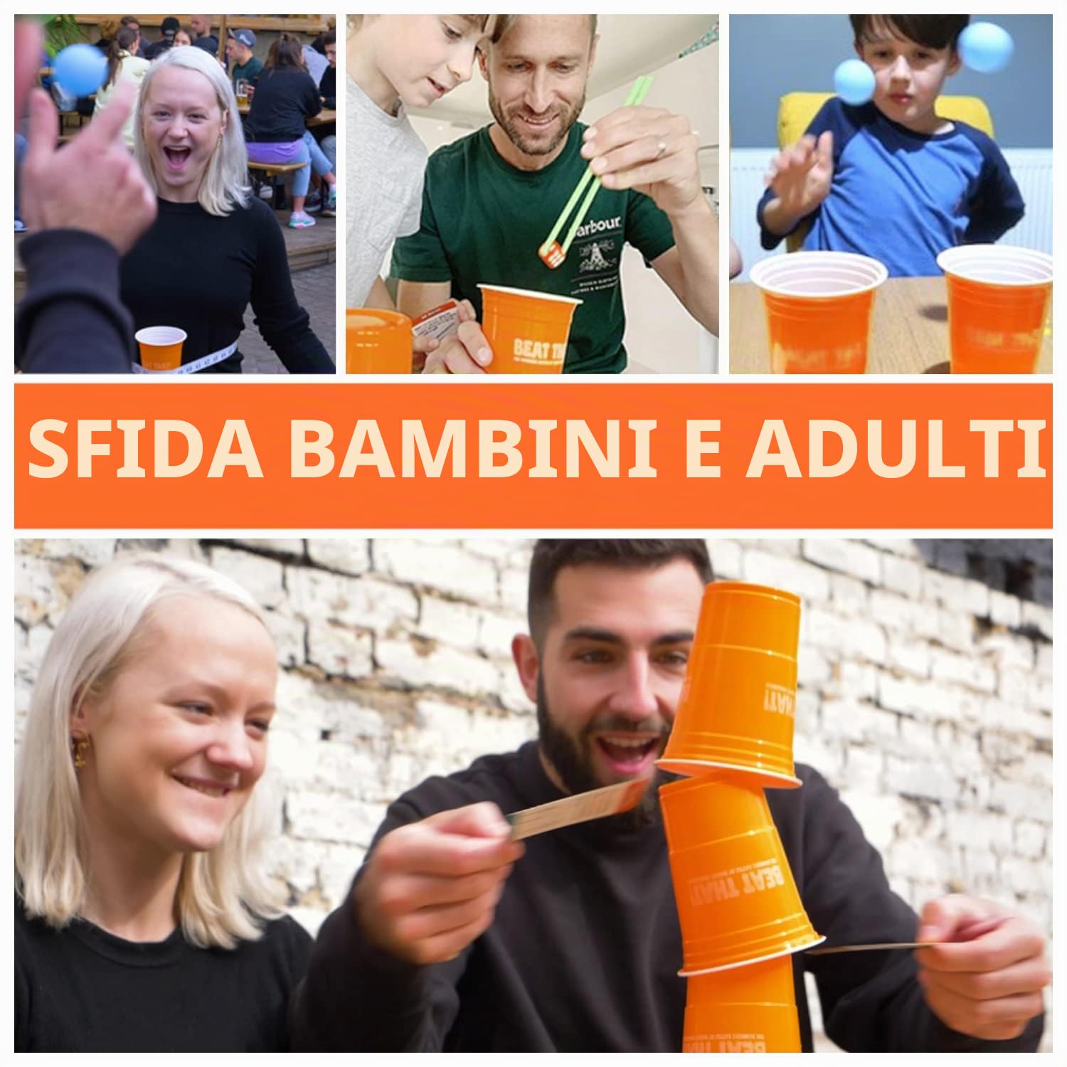 BEAT THAT! - Il Gioco Delirante delle sfide pazze da affrontare con la famiglia o gli amici - Gioco di società per Bambini, Adolescenti e Adulti