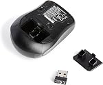 Amazon Basics Wireless Computer Mouse with Nano Receiver, Black
