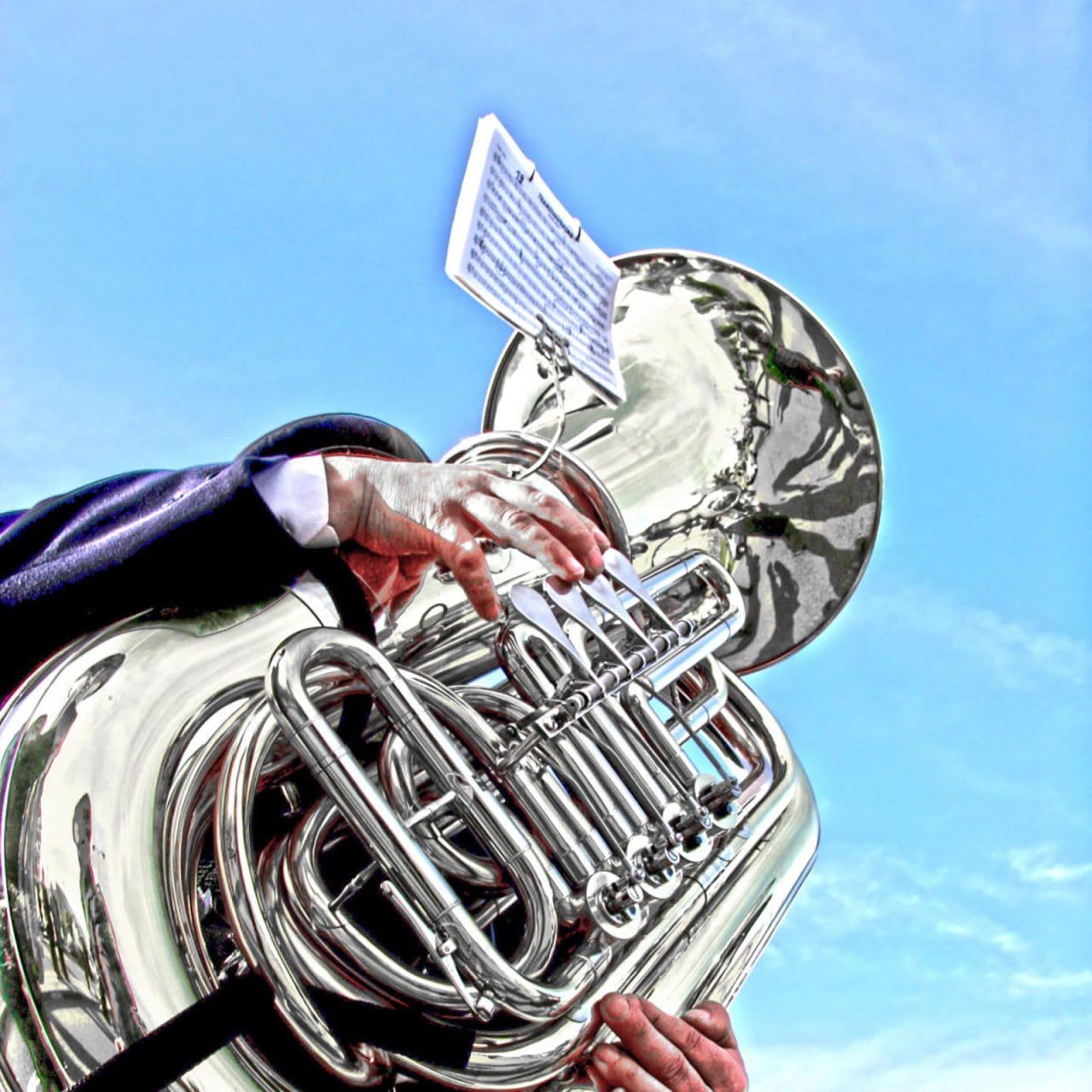 ifundom Pupitre Euphonium Lyra Clarinette Pince à partitions universel