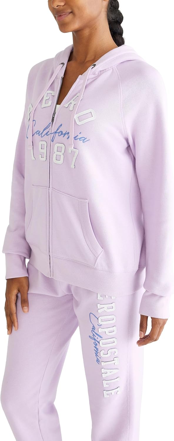 AEROPOSTALE Women's Aero Logo Full Zip Hoodie- Arches- Aero 1987 California - Image 3
