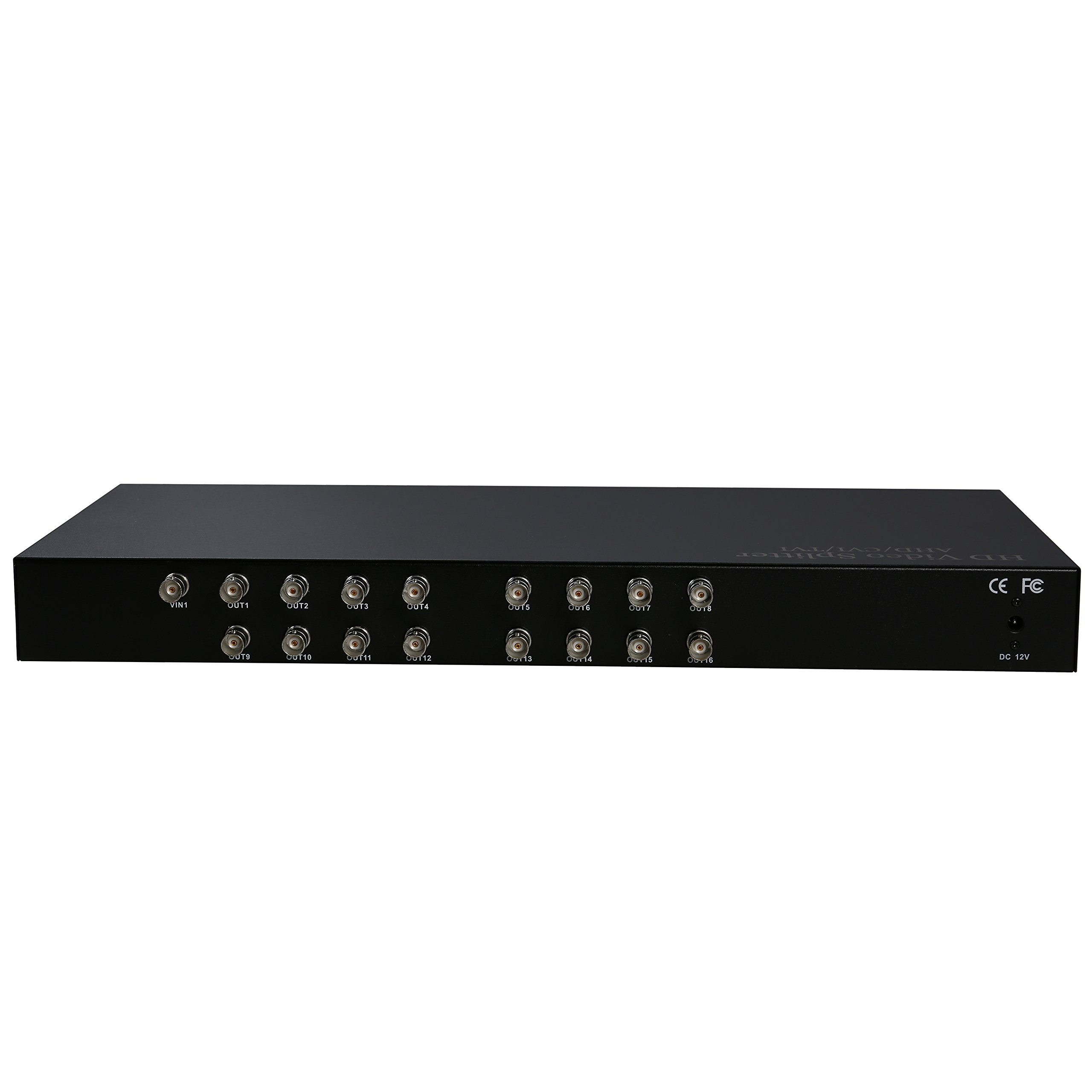 Uhppote - Splitter/distributore/amplificatore video HD AHD/CVI/TVI, con connettore coassiale BNC