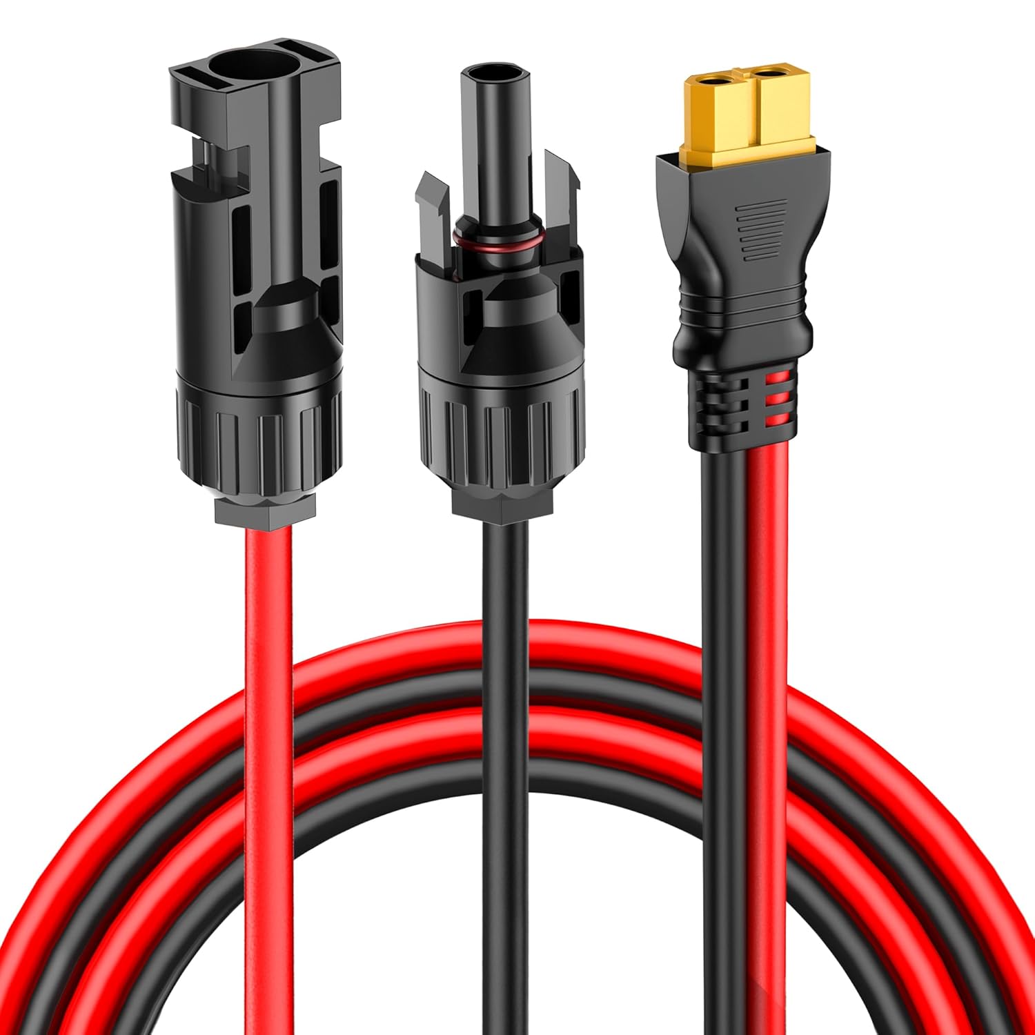 YQMAJIM Solar Panel Connector to XT60 Extension Cable,(10AWG 3.3Ft