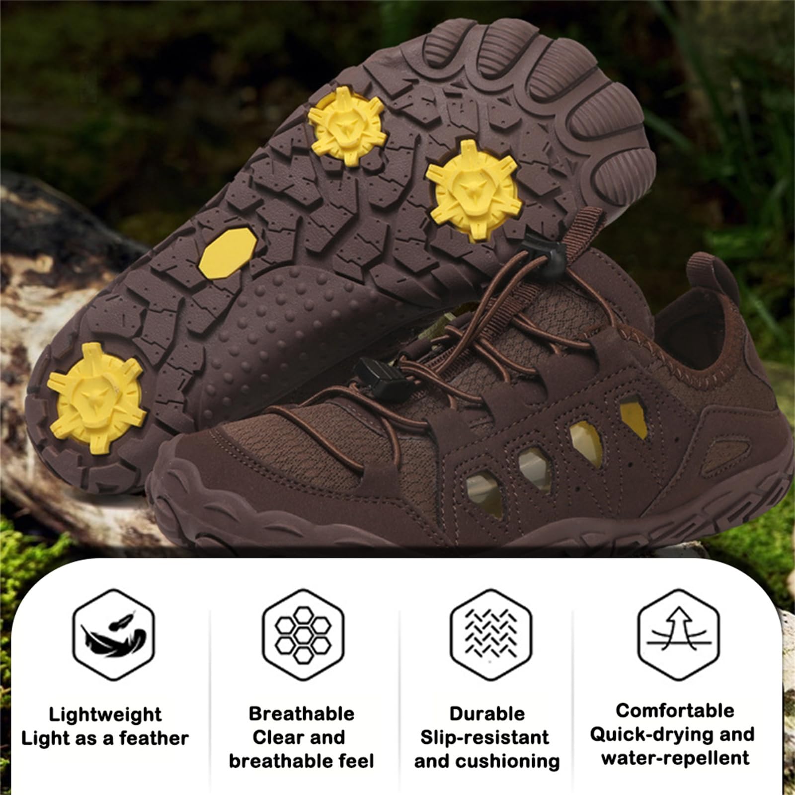 Fansu Zapatos de Agua para Hombre Mujer, Antideslizantes Zapatos para Playa de Secado Rápido, Zapatillas Barefoot Transpirable Calzado Acuático para Yoga, Fitness, Piscina, Surf