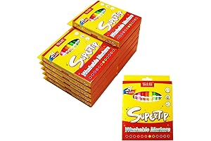 S & E TEACHER'S EDITION Fine Tip Washable Markers Bulk| Box of 288 Markers