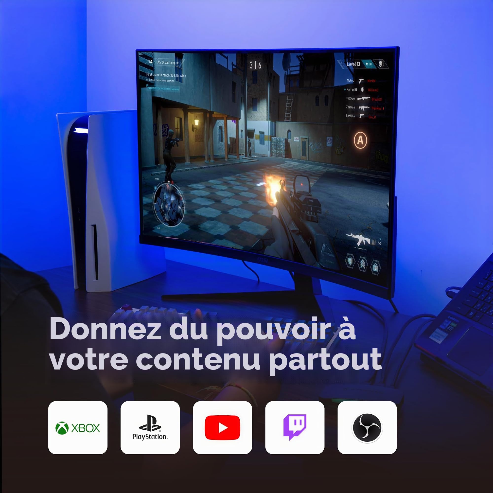 AVerMedia Carte de Capture HDMI 2.1 pour Streaming et Jeu, Prise en Charge VRR et Carte de Capture HDR 4K pour Xbox Series X/S, PS5, Xbox One, PS4, Nintendo Switch-GC553G2 Live Gamer Ultra 2.1