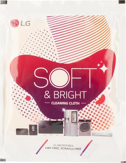 LG Cleaning Microfibre Cloths 3pcs 40x40cms Multi-Colour Highly Absorbent Lint and Streak Free Multi -Purpose (Part Code C...