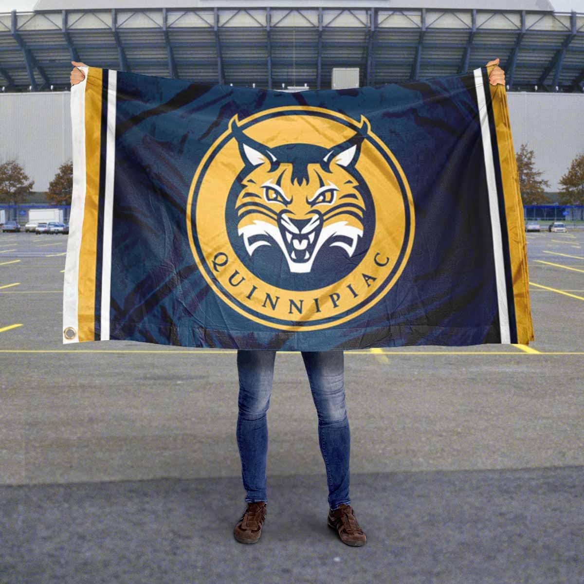 College Flags & Banners Co. Quinnipiac Bobcats 3x5 Foot Flag