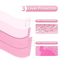 Vista 2 de Baberos dentales JMU, desechables, con 3 capas, estilo servilleta de papel, impermeables, para pacientes