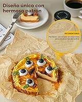 Vista 8 de Katbite 100 piezas de papel de envoltorio para sándwich, forros para cesta de alimentos de 12x12 pulgadas, papel de pergamino para hornear a prueba