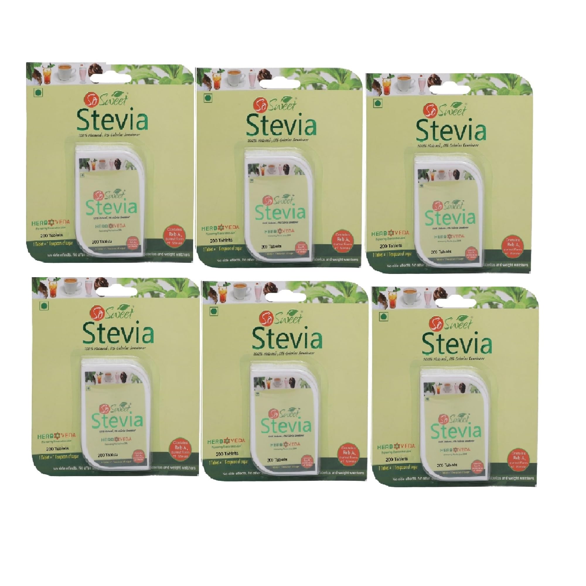 So Sweet Stevia Table 200 Sugar Free Natural Zero Calorie Sweeneter -Pack of 6 (B0CBFJB9CY) Amazon Price History, Amazon Price Tracker