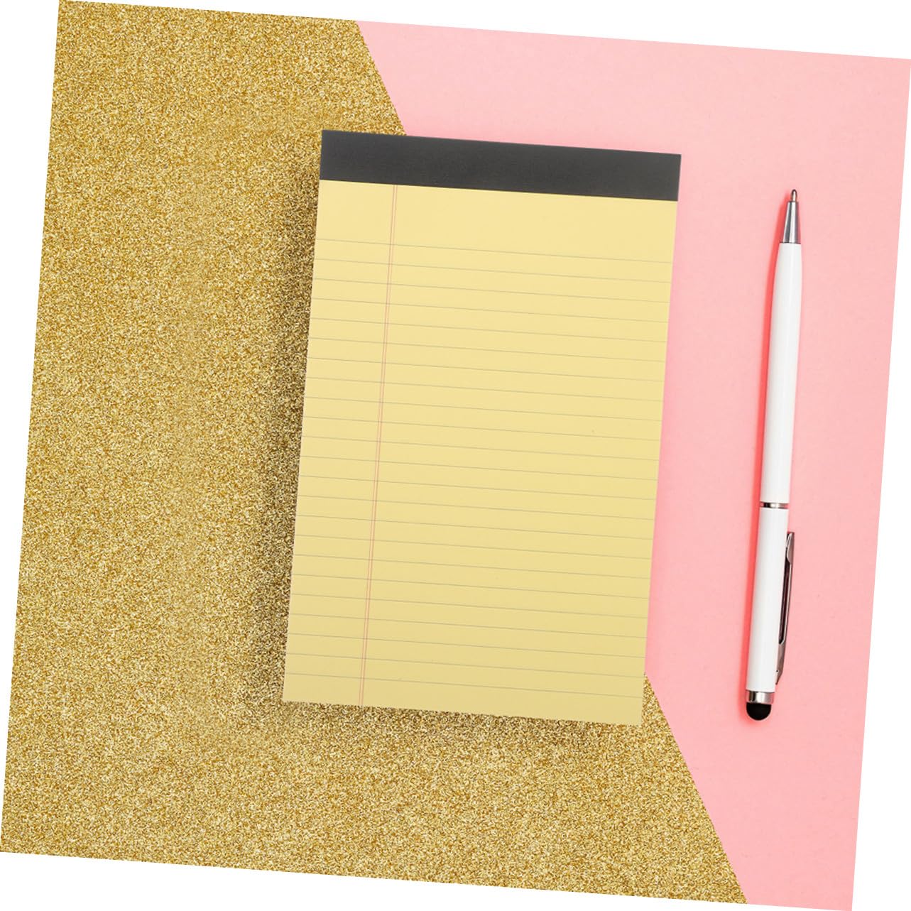 Blocco Note Legale 12 Pezzi 50 Fogli Giallo in Carta