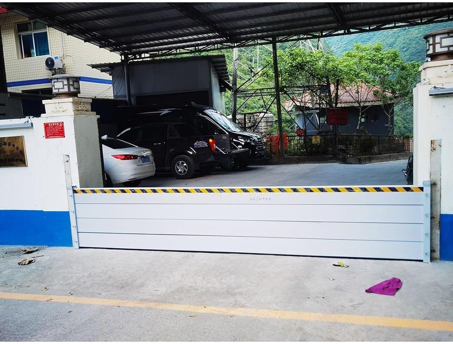 Flood Protection Barriers for Garage Door/Basement, Heavy Duty Aluminum Reusable Detaable Water Barrier Shield, Driveway/Doorway Temporary Dams, High 20/40/60/80/100 Cm (Color : L 480cm(15.7