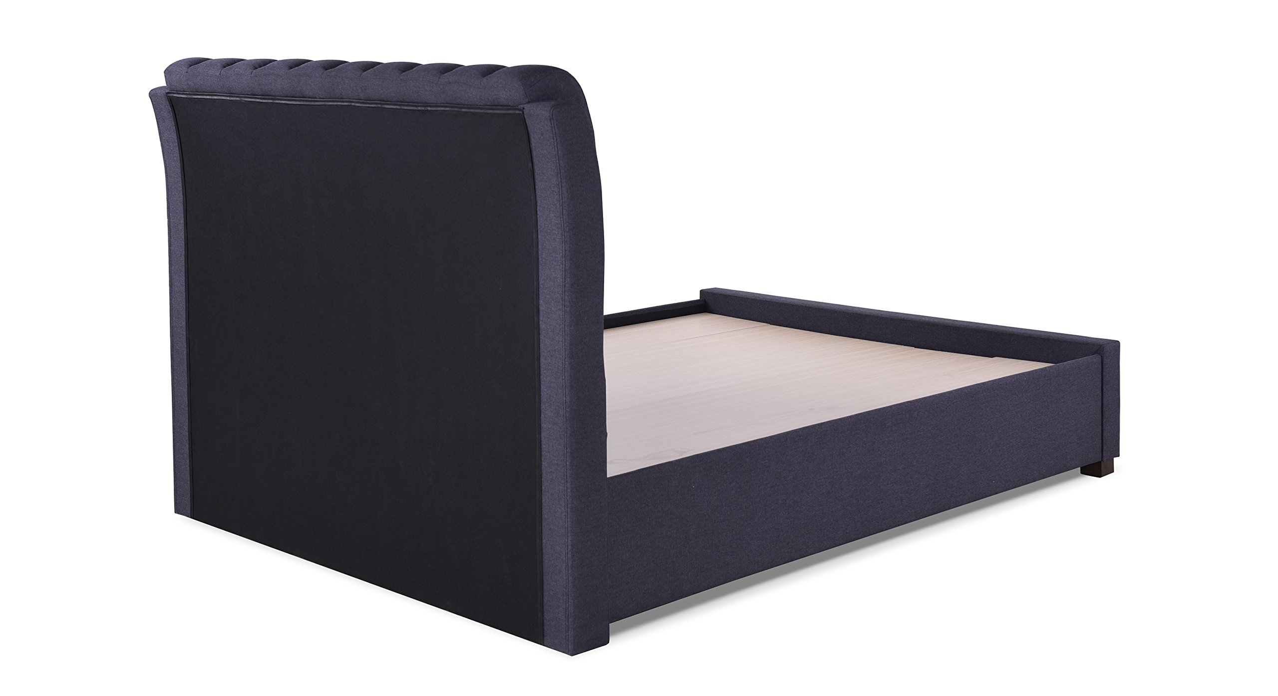 Buy Urban Ladder Cassiope Queen Size Engineered Wood Upholstered Bed