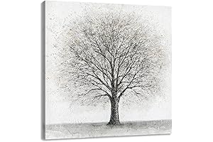 Yelash Abstract Black and White Tree Picture