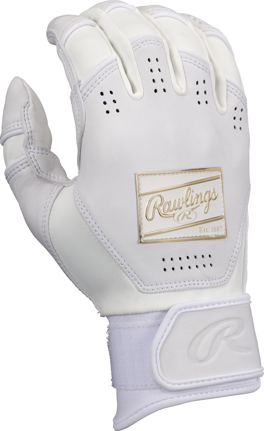 Rawlings | ICON Baseball Batting Gloves | White | Adult Sizes