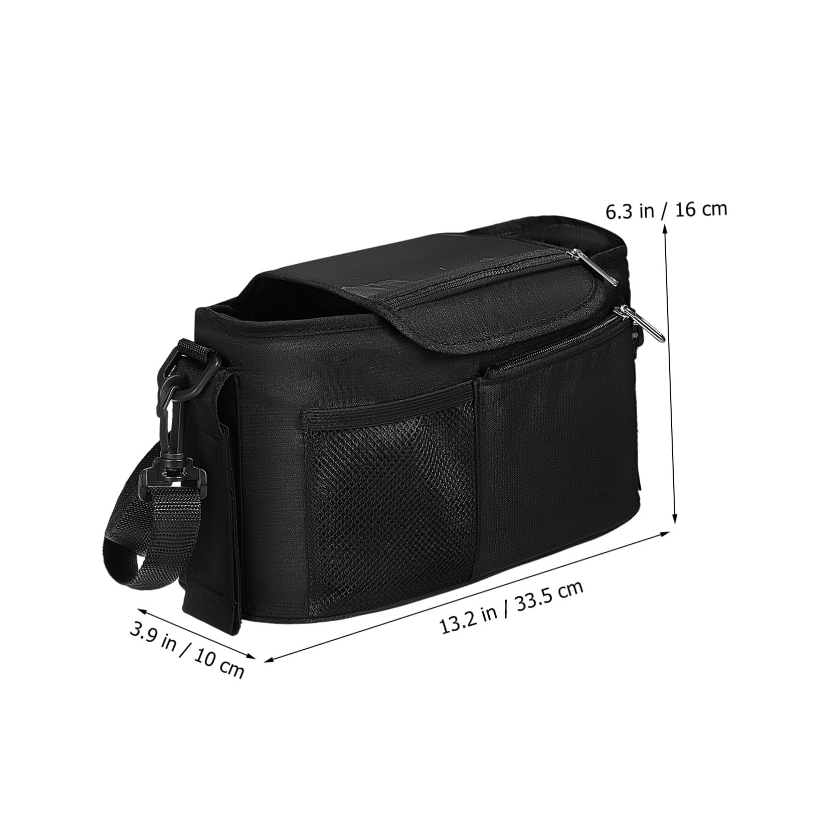 SUPVOX Borsa Organizer per Passeggino Portaoggetti Portabicchieri Realizzata in Oxford Resistente Scomparti Interni Tracolle e Manici Regolabili Design Elegante e Compatibile Vari