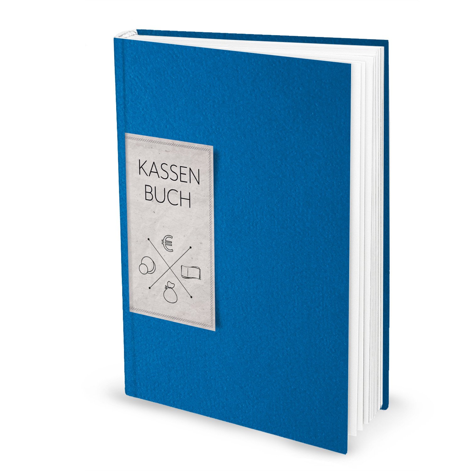 Logbuch-Verlag Ordnungsgemäßes KASSENBUCH DIN A4 groß BLAU Einnahmen Auszahlungen Kasse Buch mit Spalten Barzahlungen Kassen Buchführung