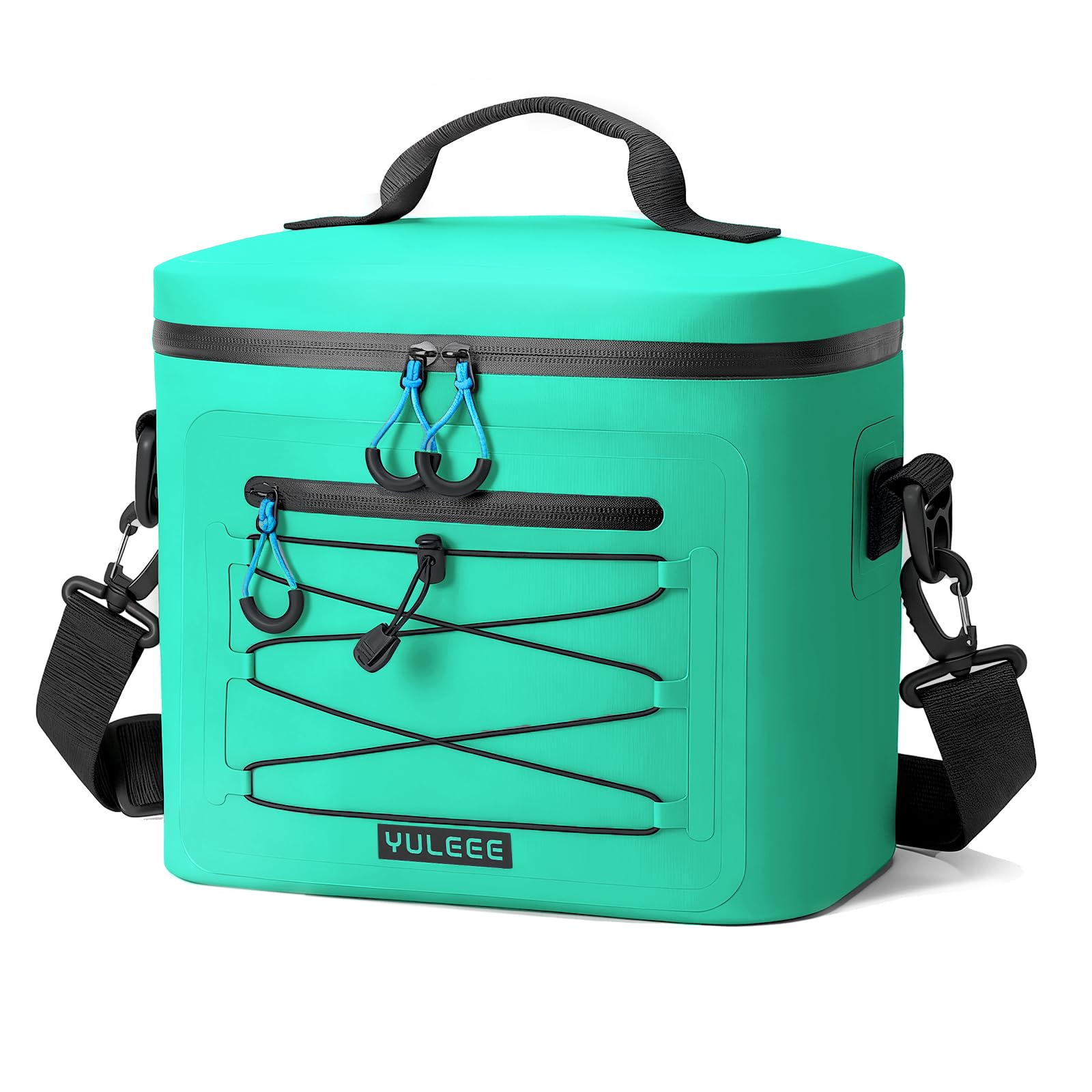 YULEEE 15L Insulated Cooler Bag - Large Multi-Functional Picnic Lunch Bag for Men & Women,Waterproof Leakproof Perfect for Beach, Family,Travel, Camping, BBQ,and Outdoor Activities, Mint Green