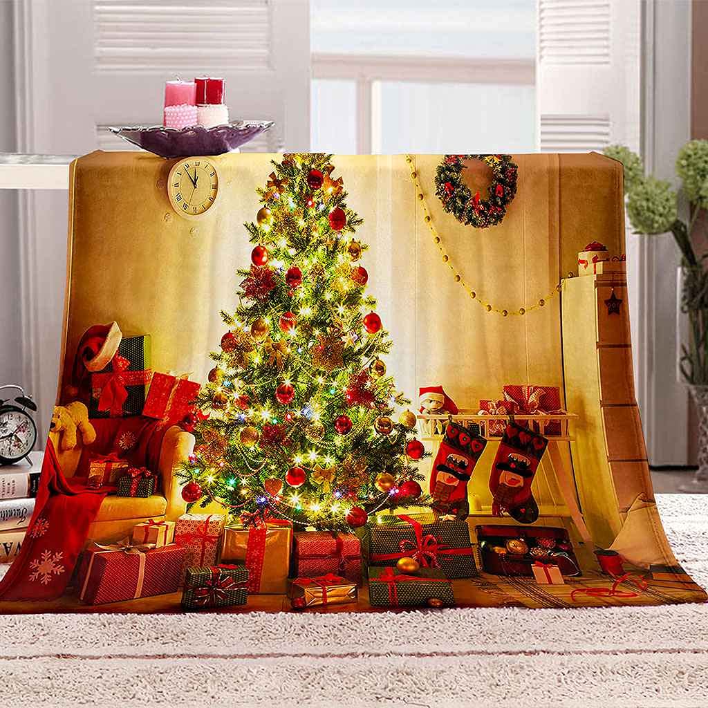 Couverture polaire en flanelle microfibre 150x200cm pour lit et canapé