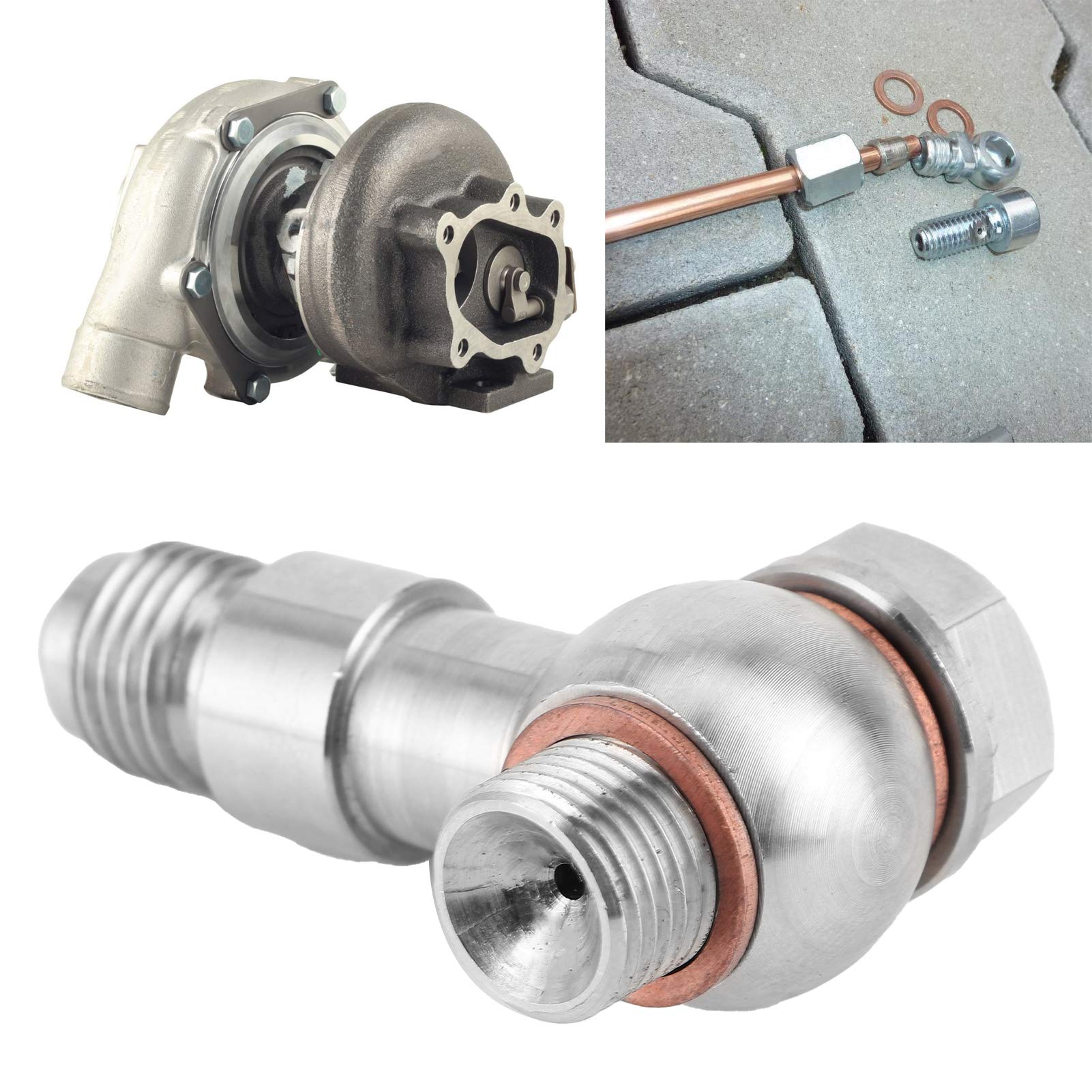 aqxreight - ogranicznik podawania turbo, M11x1,0 do 4AN 1,0 mm ogranicznik podawania turbo ze stali miękkiej pasuje do GT2871 GT3071R