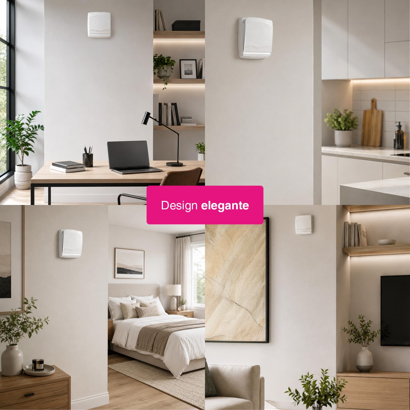 Flat 60 – Unità di Ventilazione Meccanica Controllata (VMC) decentralizzata con recupero di calore, portata 60 m³/h, controllo tramite App AgixPoint