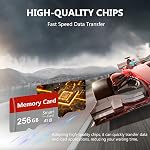 2Pack 256GB Memory Card with Adapter, 4K UHD,Full HD Video Recording Memory Card,High Speed TF Card for Android Smartphone,Tablet,Camera,Drone