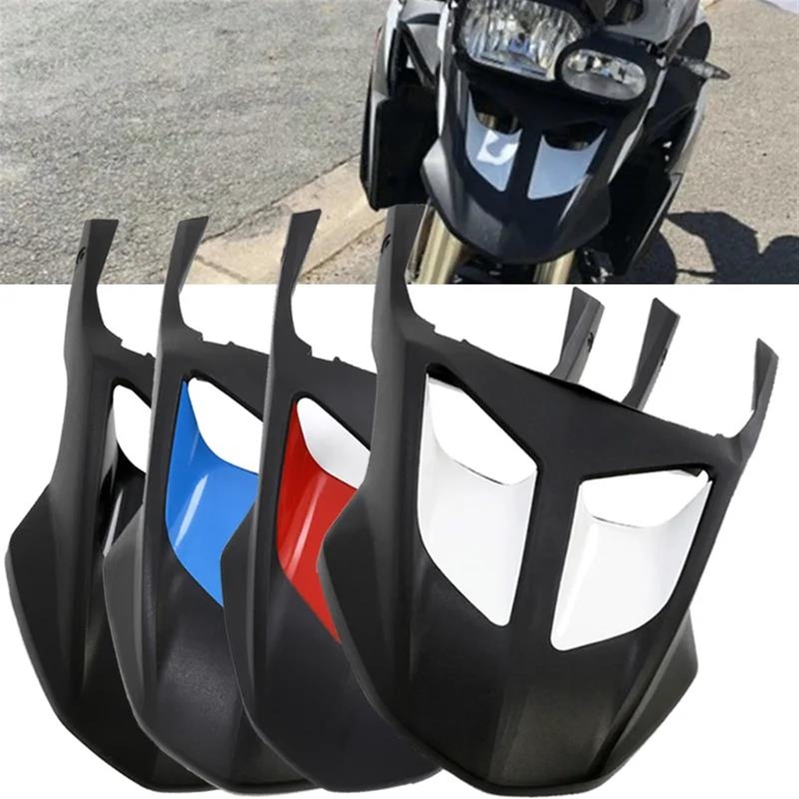 Motociclette fuoristrada Punta Del Parafango Anteriore Per Motocicletta, Protezione Per Parafango A Becco, Copriruota Per Moto, Estensione Del Becco Per F800GS K72 2014-2017(Style 1)