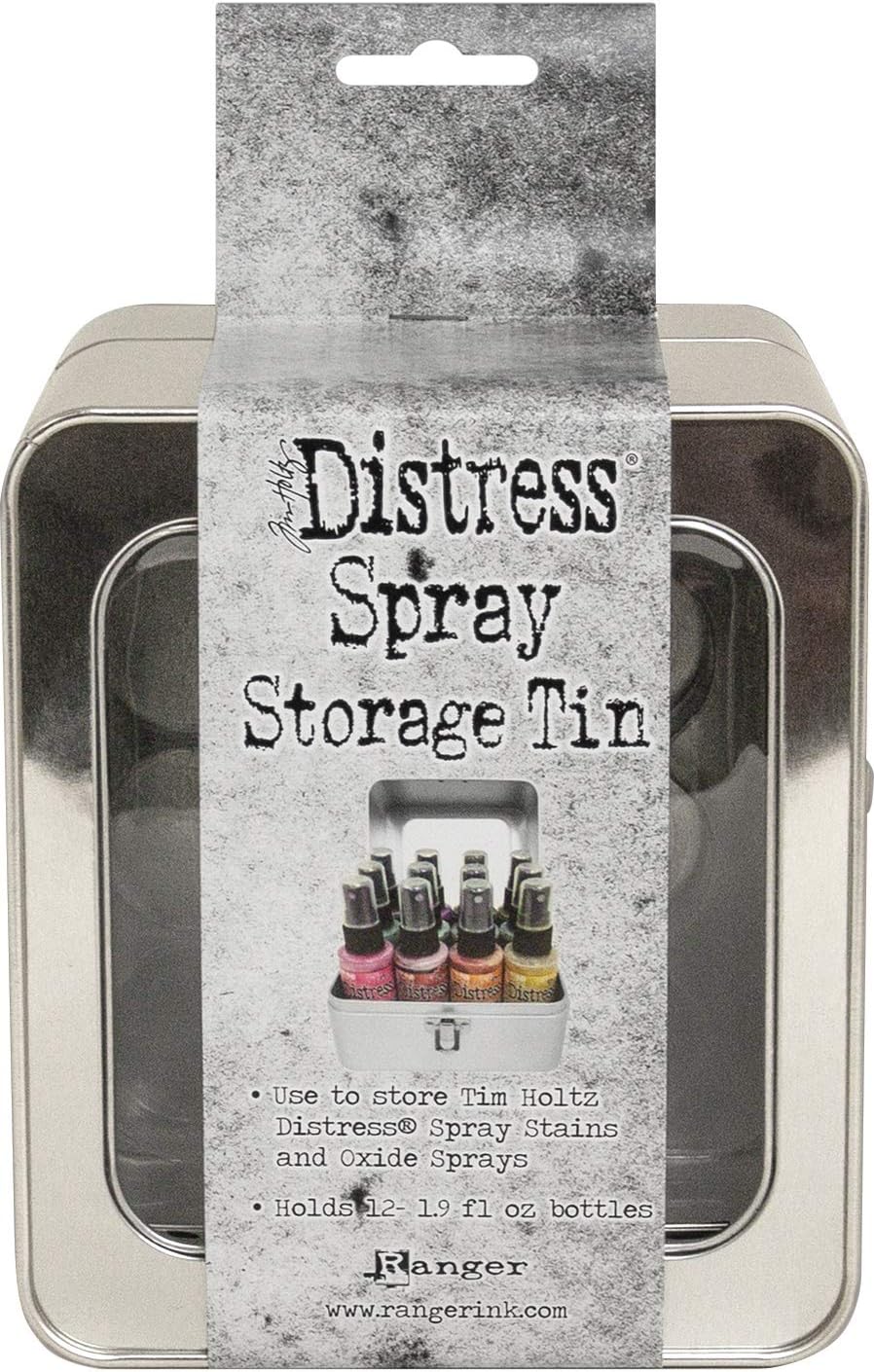 Ranger Distress Spray TIN Holds 12, Aluminum, One Size