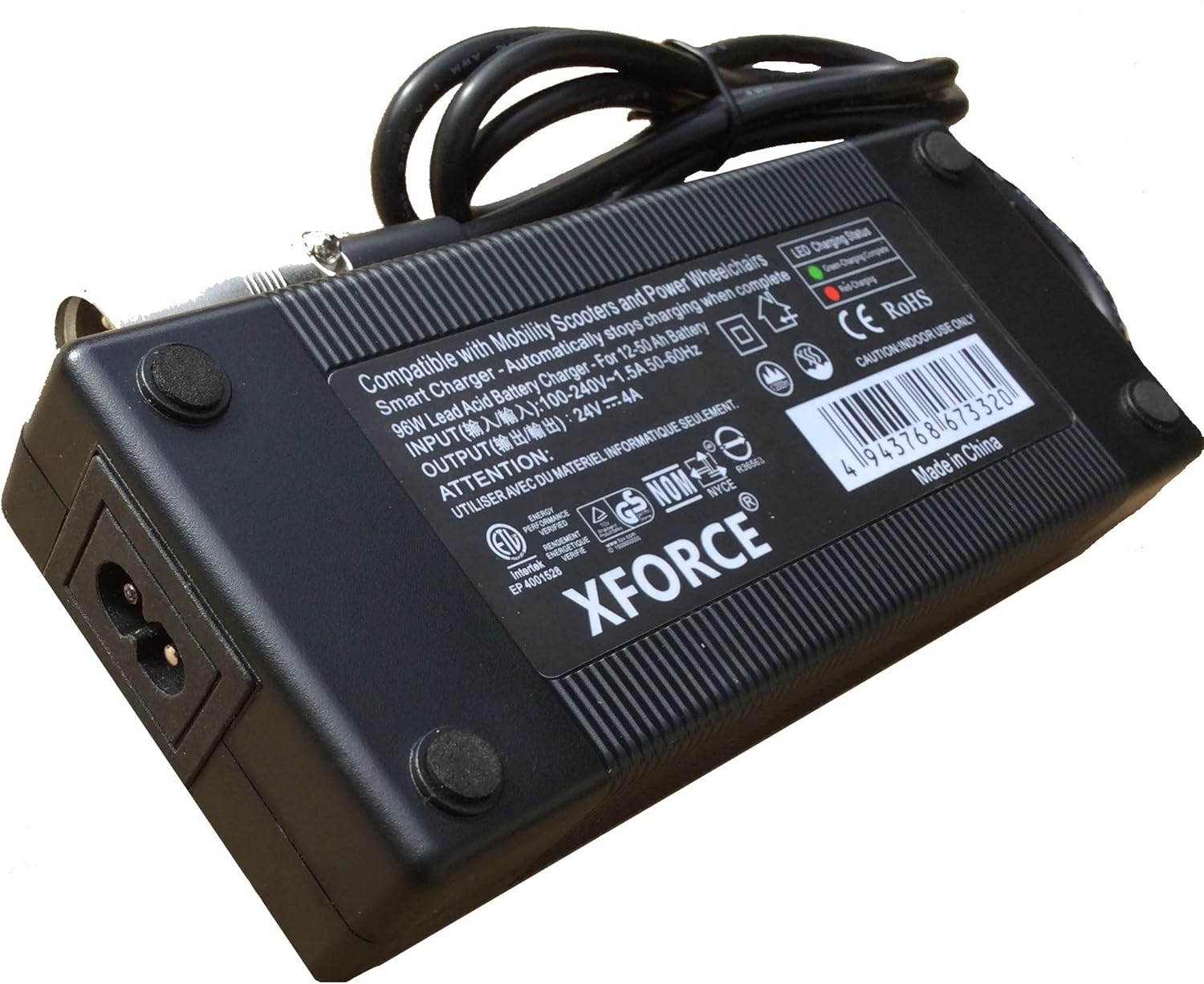 4 Amps Charger Compatible with Drive Medical Daytona 4 GT (S45001GT/S45002GT), Drive Medical Gladiator (G694), Drive Medical Gladiator GT (GT807/GT808) Power Wheelchair and Mobility Scooter