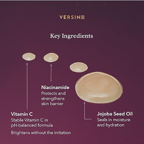 Miniatura 10 de Versine - Suero suave activo para la cara, piel propensa al acné, seguro para el embarazo con ácido azelaico, vitamina C, escualano, niacinamida,