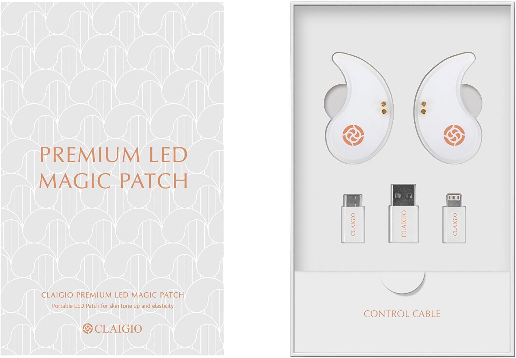 Magic Eye Patch LED Mask - LED Light Therapy Pads, Easy Lightweight Portable Phone Battery Powered, Undereyes Smile Lines Treatment