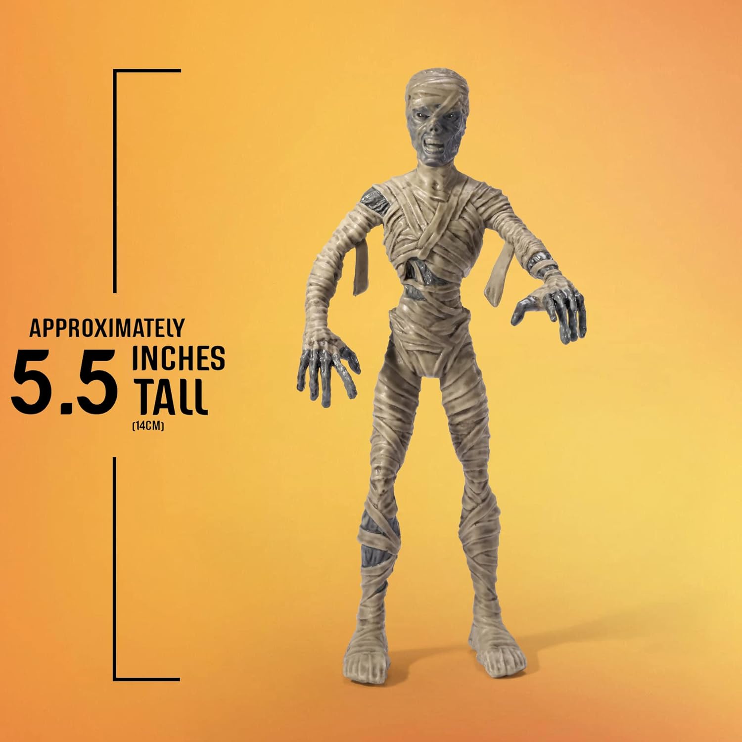 Mummy Mini Bendy Fig - 5.5in (14cm) Noble Toys Miniature Bendable Figure Posable Doll Figures,