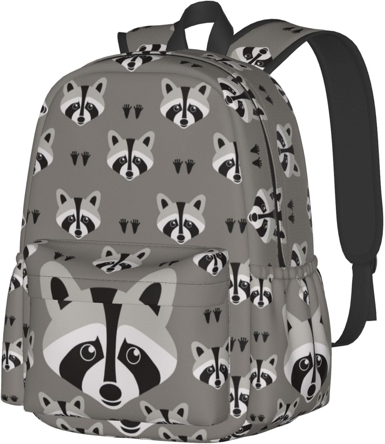 Raccoon Backpack School Bag Lightweight Bookbag Laptop Travel Daypack For Kids Girls Boys Teens - Image 2