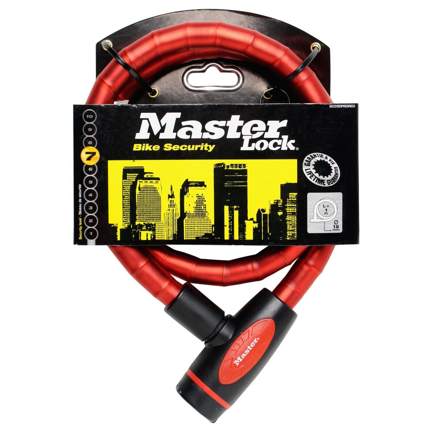 Vidaxl Master Lock Four Piece Keyed Cable Lock Set 100X1.8 Cm 8228Eurdpro