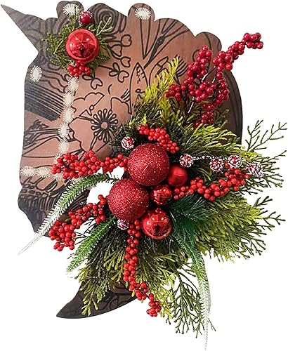 Corona de cabeza de caballo, corona de Navidad, doma de madera, puerta de cabeza de caballo, corona de primavera, decoración de pared, corona,