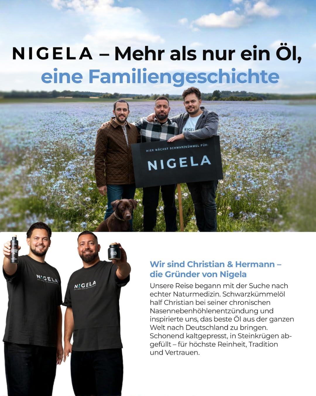 Nigela Olio di cumino nero – Alto contenuto di timocinone in 100% bottiglia in ceramica protetta dalla luce – Prodotto in Baviera – Qualità premium certificata e testata da laboratorio – 200 ml
