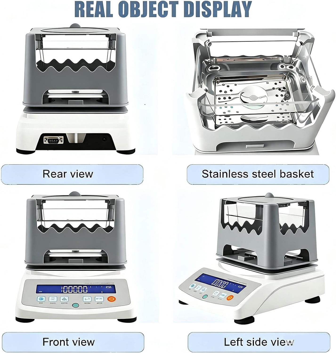 Commercial Gold Purity Content Detector(300g -0.01g /0.005g), Clear LCD Display + Wind Shield, Quick Results -for Ornaments + Industry(300/0.01g)