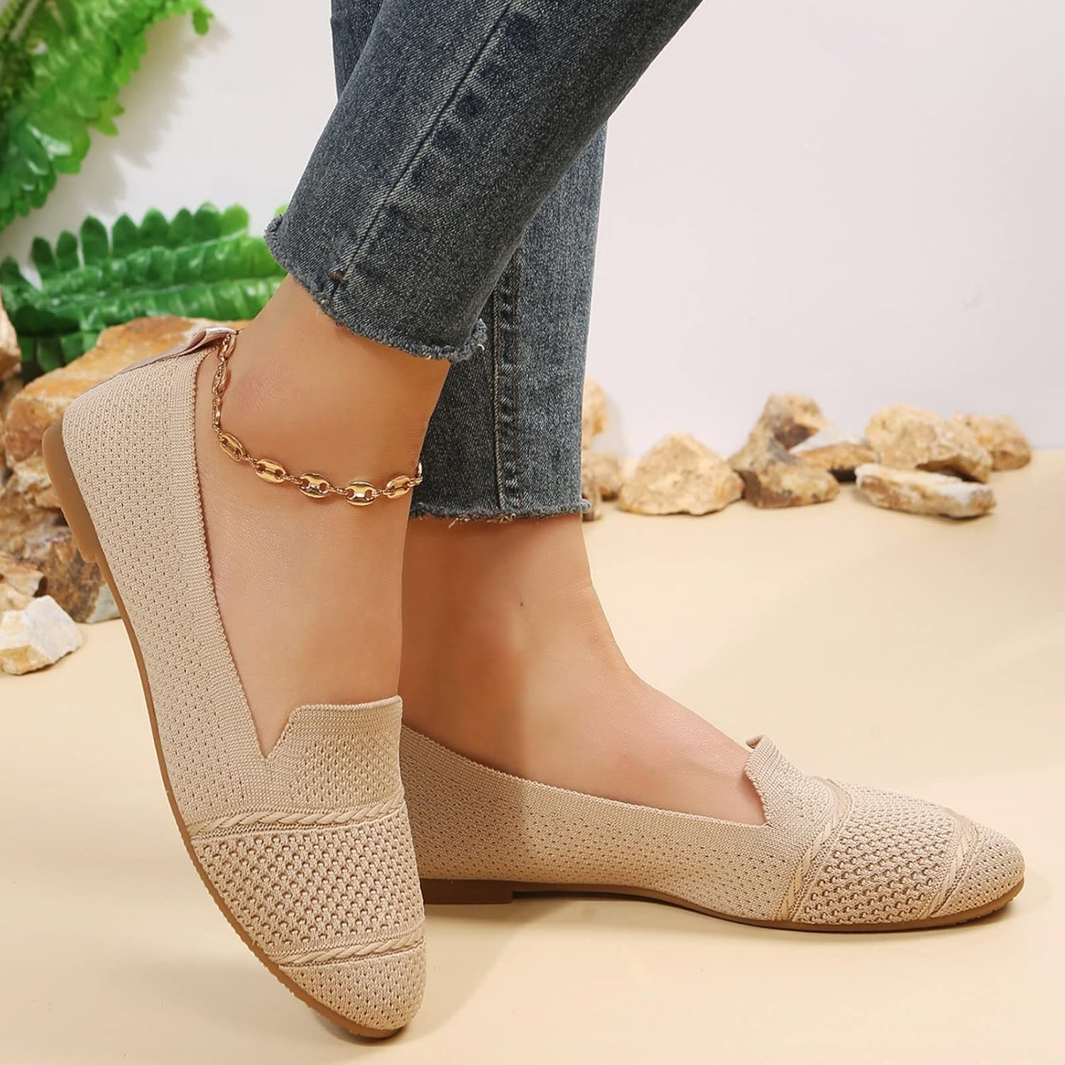 Malla de Punto Plana Casual Zapatos Individuales Bolivia Ubuy