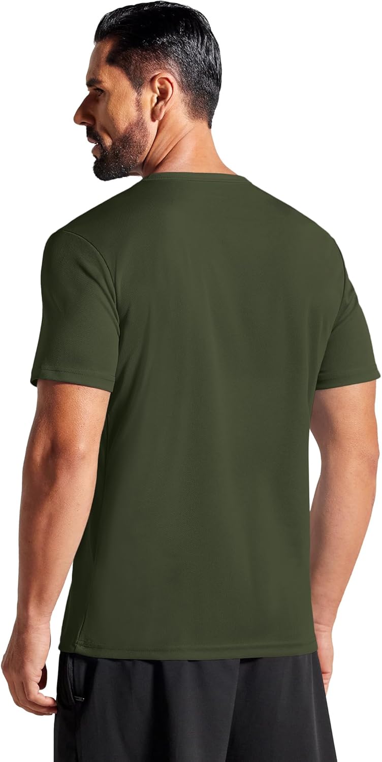COOFANDY 3 Pack Men's Athletic T-Shirts Short Sleeve - Quick Dry Moisture Wicking Workout Shirts for Running, Gym, Casual