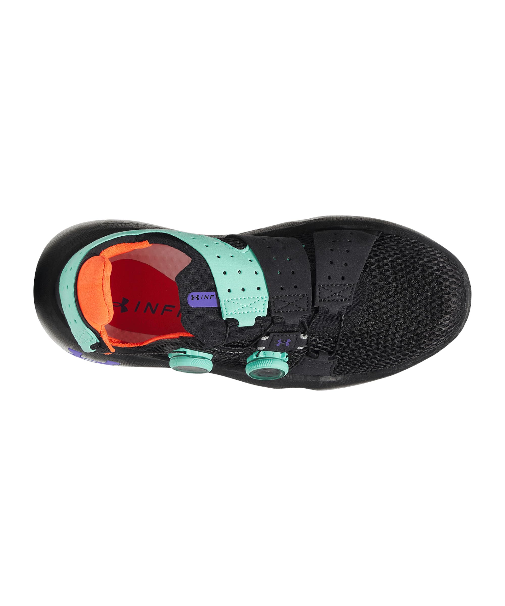 Under Armour Unisex Infinite Mega Zapatillas para Correr Zapatilla Neutral Black/Comet Green - Negro